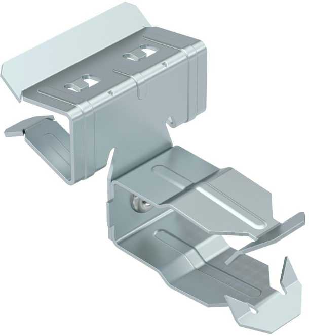 Trägerklammer mit Rohraufnahme 25 mm 10-15mm Stahl Zinklamelle 