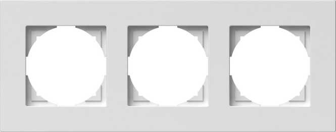 Rahmen LOGIQ FLAT 3-fach polarweiß 