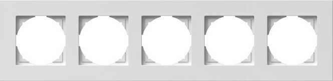 Rahmen LOGIQ FLAT 5-fach polarweiß 