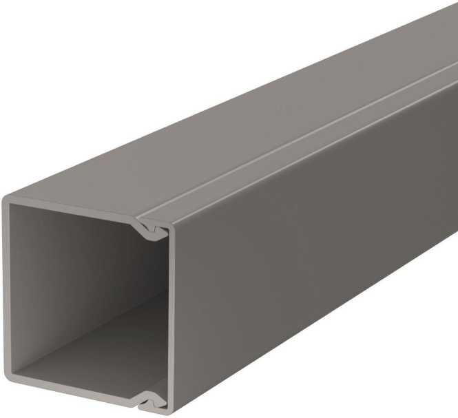 Leitungsführungskanal mit Bodenlochung 40x40 mm steingrau 