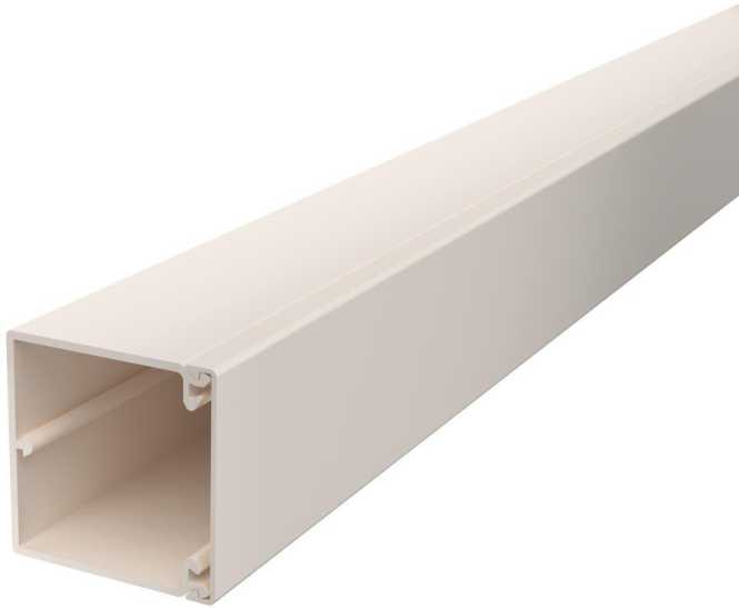 Leitungsführungskanal mit Bodenlochung 60x60 mm cremeweiß 