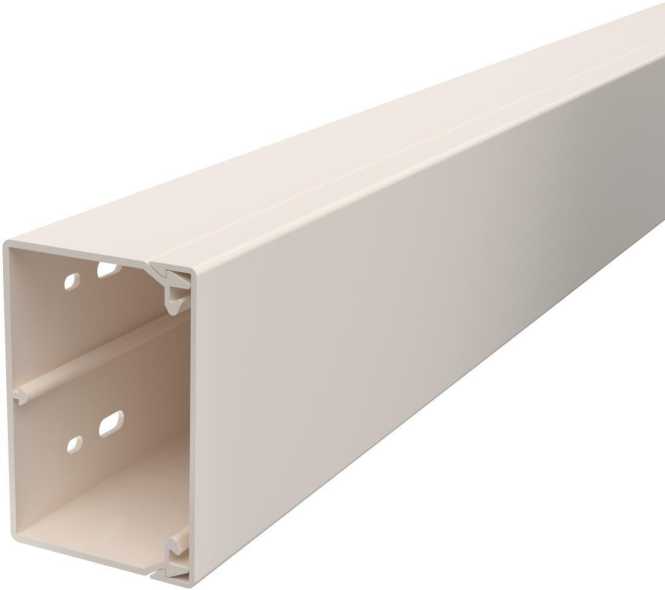 Leitungsführungskanal mit Bodenlochung 60x90 mm cremeweiß 