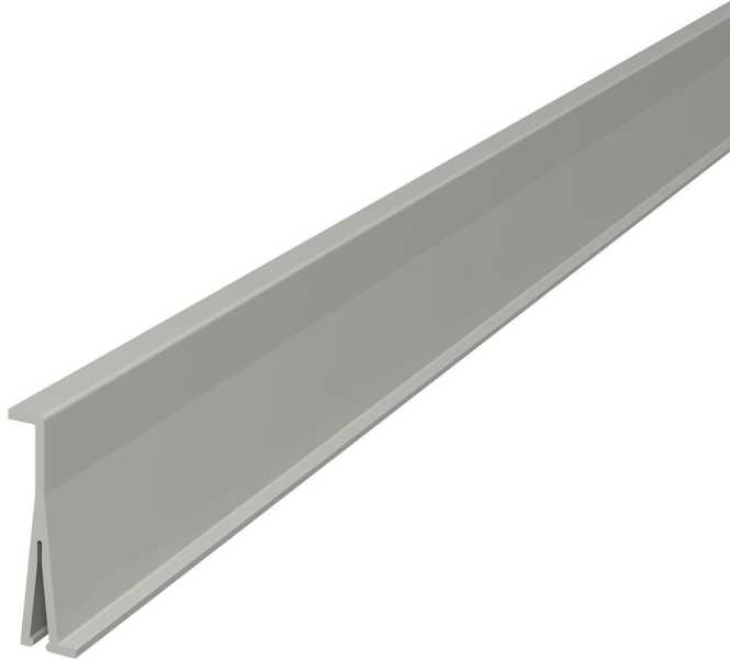 Trennwand 60x2000mm PVC lichtgrau RAL 7035 