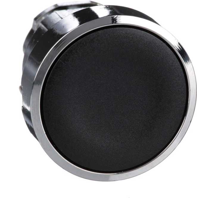 Drucktaster Ø 22 mm bündig schwarz ZB4-BA2 