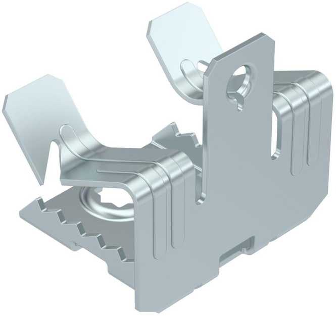 Trägerklammer mit Innengewinde M6 14-20mm Stahl Zinklamelle 