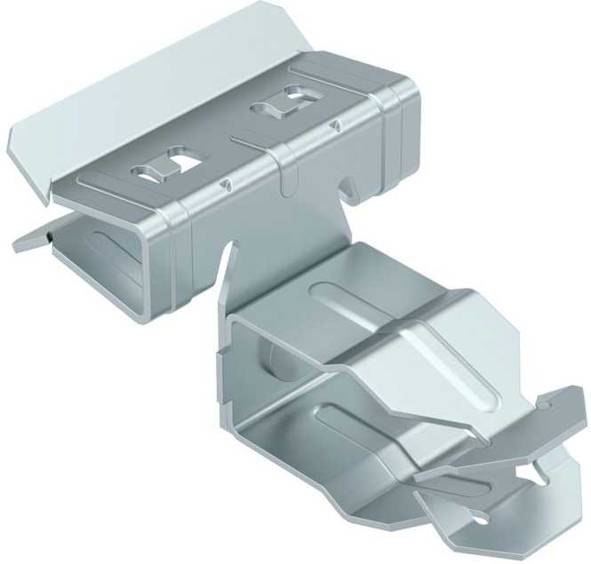 Trägerklammer mit Rohraufnahme 20 mm 4-10mm Stahl Zinklamelle 