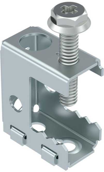 Trägerschraubklammer 2-13mm Stahl Zinklamelle 