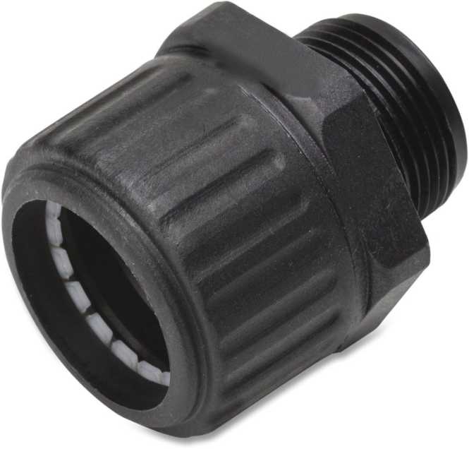 Gerade Verschraubung Flex Schutzsch halogenfrei nicht flammverbreitend schwarz 