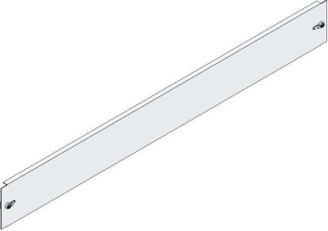 Blindblende Fe Breite D Höhe 100mm inkl. Schubklemmen und Schrauben 