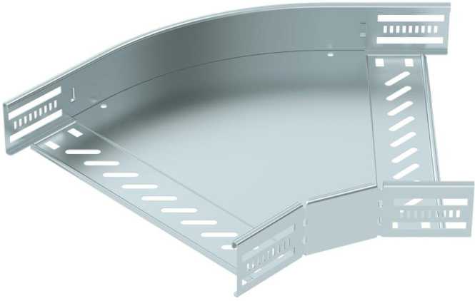 Bogen 45° für Kabelrinne horizontal 60x300 Stahl bandverzinkt 