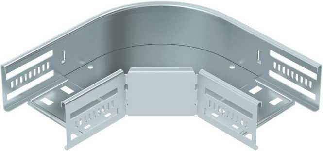 Bogen 90° für Kabelrinne horizontal 60x100 Stahl bandverzinkt 