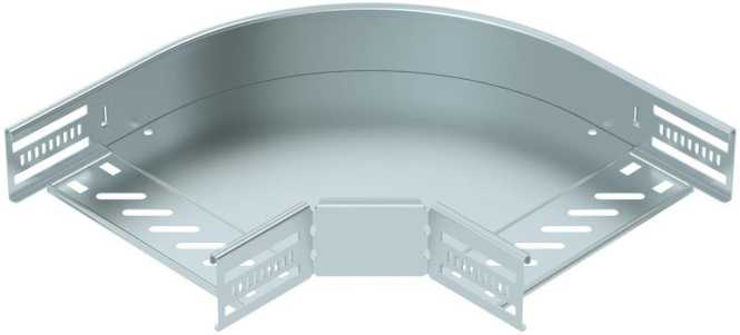 Bogen 90° für Kabelrinne horizontal 60x200 Stahl bandverzinkt 