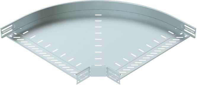 Bogen 90° für Kabelrinne horizontal 60x500 Stahl bandverzinkt 