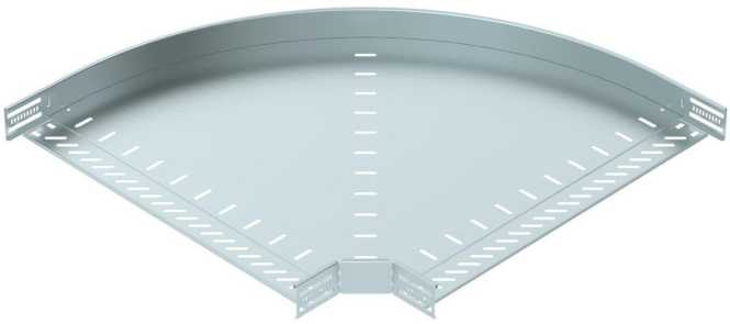 Bogen 90° für Kabelrinne horizontal 60x600 Stahl bandverzinkt 