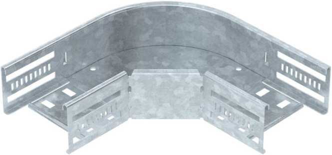 Bogen 90° für Kabelrinne horizontal 60x100 Stahl tauchfeuerverzinkt 
