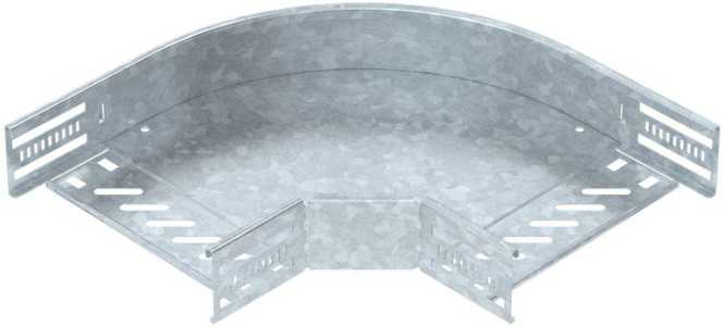 Bogen 90° für Kabelrinne horizontal 60x200 Stahl tauchfeuerverzinkt 