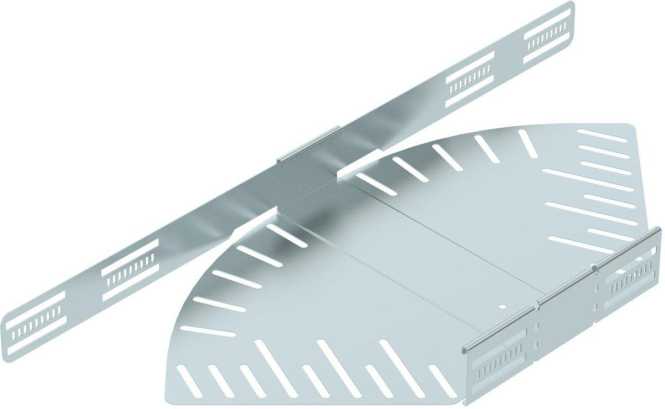 Bogen winkelverstellbar horizontal 60x300 Stahl bandverzinkt 