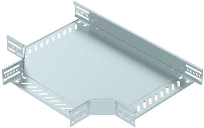 T-Stück für Kabelrinne horizontal 60x300 Stahl bandverzinkt 