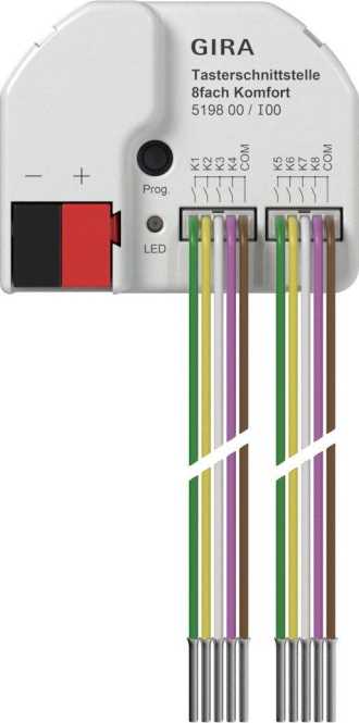 Tasterschnittstelle 8f Komfort KNX Secure 