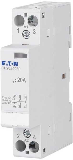 Installationsschütz 20A 230V AC/DC 2NO 