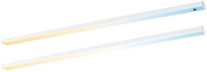 LED Unterschrankleuchte Inline 2er-Set 2x6W 550x26mm 2x500lm 24V Weiß matt 