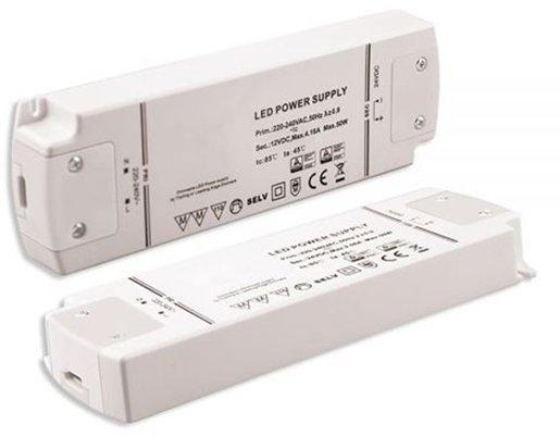 LED Flexband-Trafo 12V/DC 0-50W dimmbar (Spannungssenke) SELV 