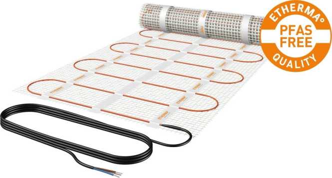 Heizmatte extra dünn 2.7mm PFAS frei 3.0m² 50x600cm 450W 230V 
