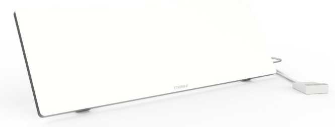 Arbeitsplatzheizung unter Schreibtisch 60x20cm 90W Weiß Timer 230V 