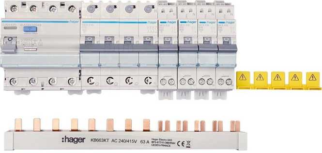 Wohnungspaket Kleinverteiler 12PE (inkl. Verschienung) 