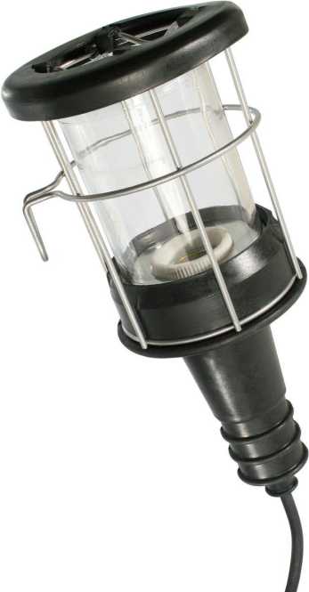 Gummi-Handleuchte 230 V 100 W E27 IP20 