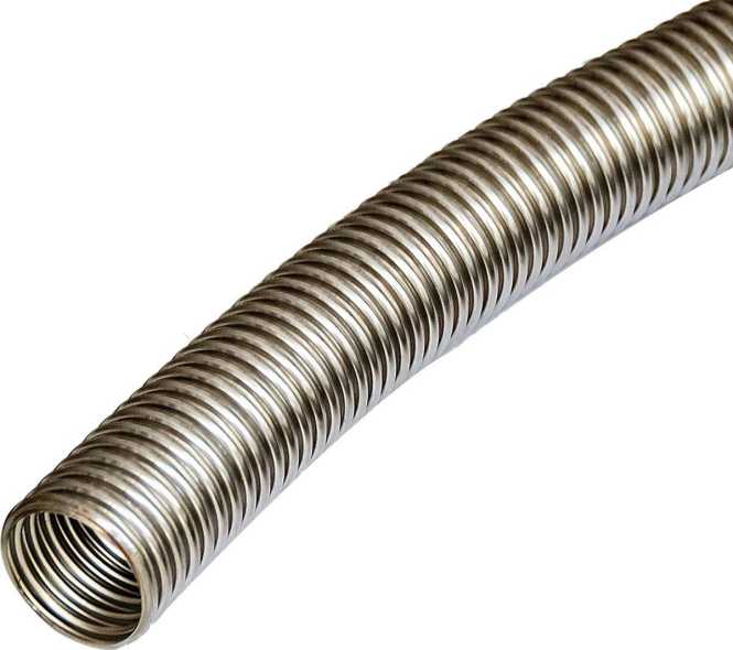 Kabelschutzschlauch aus Edelstahl V4A ESW 40 biegsam gewellt 25m 