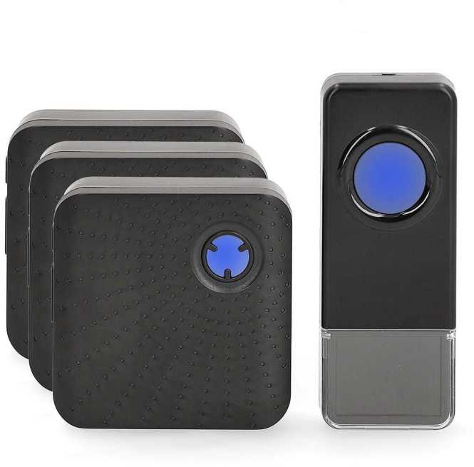 Drahtloses Türklingel Set DOORB310BK3 schwarz 