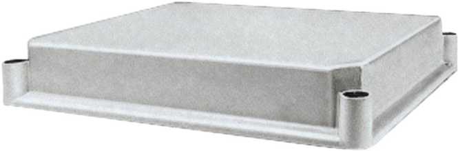 Undurchsichtige Polykarbonatabdeckung 27x36x4,5 cm 