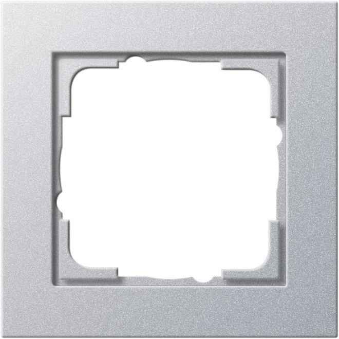 1-fach Abdeckrahmen für E2 Aluminium 