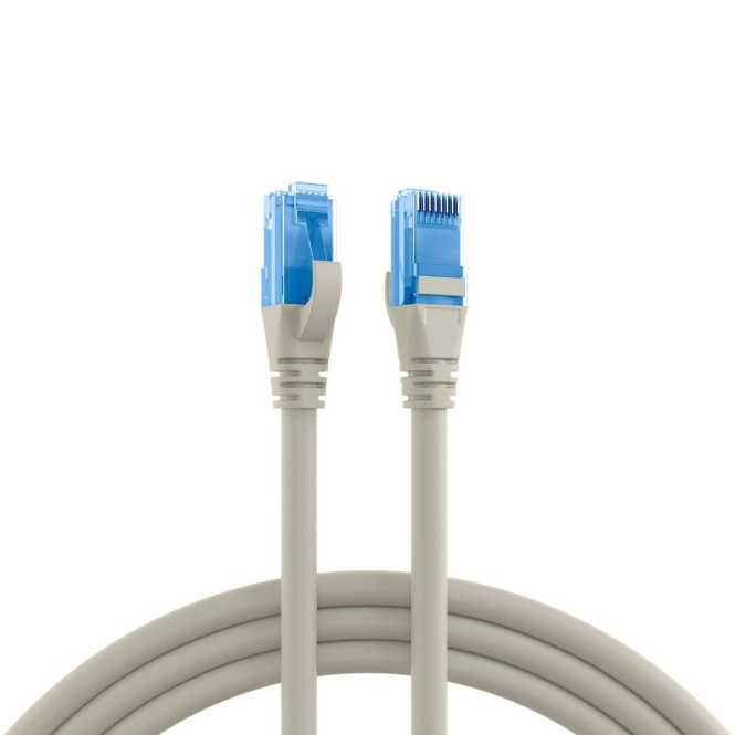 RJ45 Patchkabel U/UTP Kat.6A LSZH Premium 500MHz 3m grau 