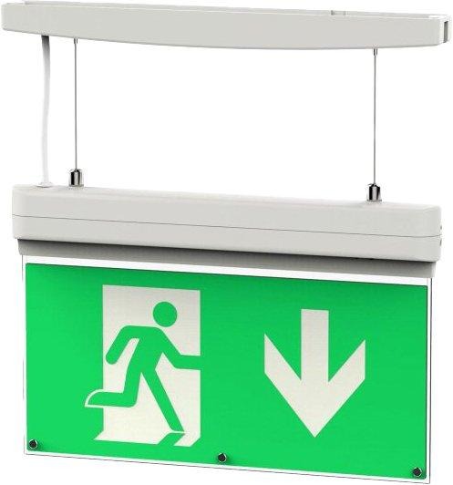 LED-Rettungsleuchte EXITmulti, 2W 6000K inkl.6 Piktogrammen 3h Betrieb 