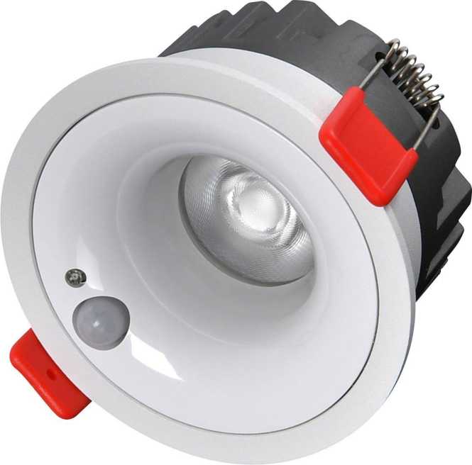 LED-Downlight SENSOlight 12W 3000K mit Tageslicht und Bewegungssensor 