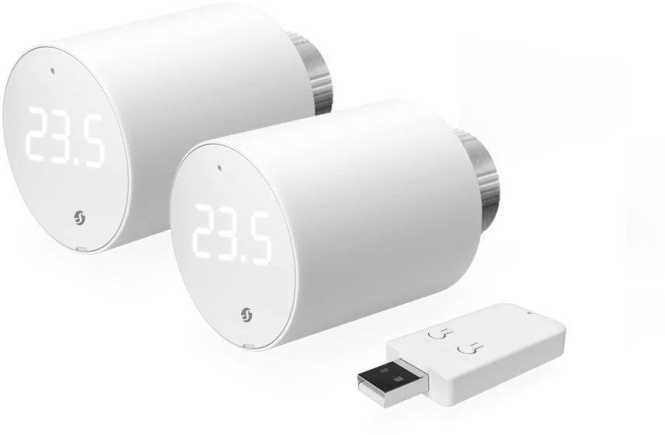 Heizkörperthermostat BLU TRV 2 Stk. mit Gateway weiß 