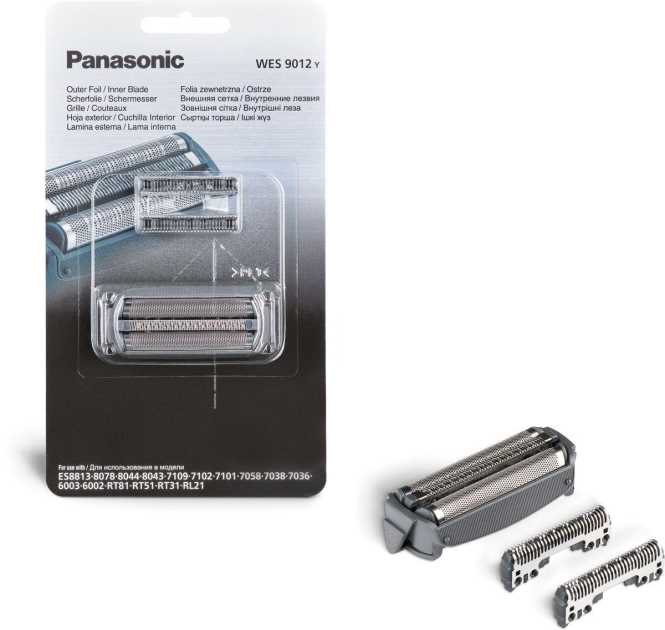 Scherfolie und Klingenblock Schwarz WES9012Y1361 