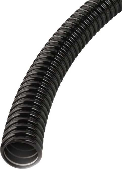 PVC-Kabelschutzschlauch flexibel leicht N320 IP65 UV-beständig schwarz UFX 25 SW 