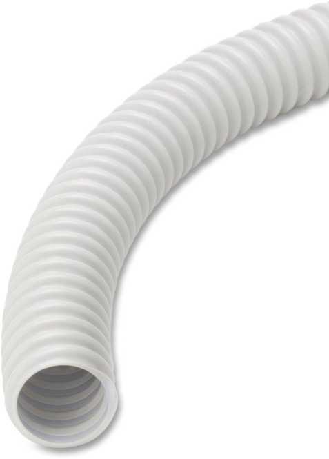 PVC-Kabelschutzschlauch flexibel leicht N320 IP65 hellgrau UFX 25 HG 