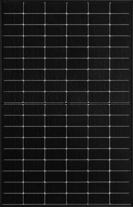 PV-Modul 450 Wp Glas-Glas 108 Zellen schwarz eloxierter Rahmen 