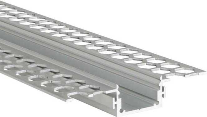 ALUMINIUM PROFILE M-LINE DRYWALL LINEAR 2 m Tol: 0/+3 mm Alu eloxiert il 