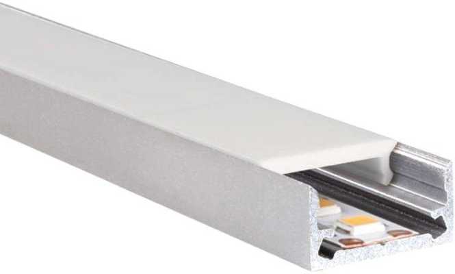 ALUMINIUM PROFILES SU-LINE LOW 2 m Tol: 0/+3 mm Alu eloxiert silber 