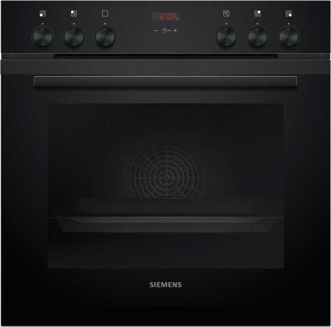 Einbau-Herd iQ300 60 x 60 cm Deep black inox 