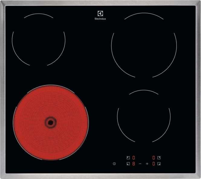 Autarkes Kochfeld Strahlenbeheizt 60 cm Edelstahlrahmen 