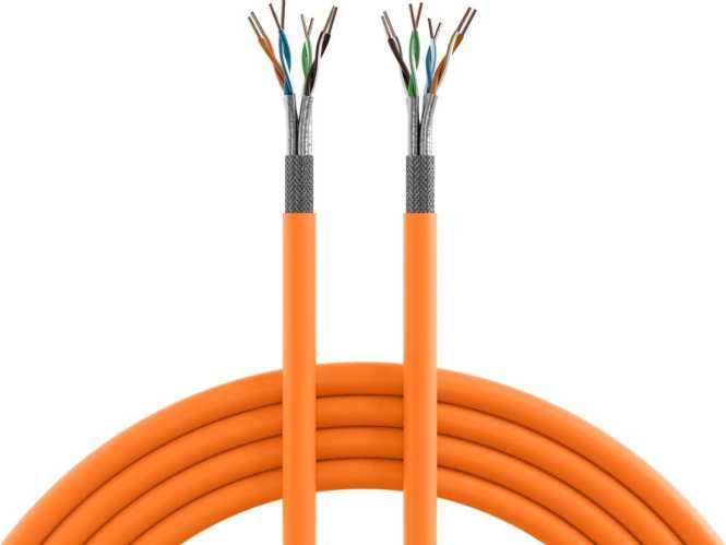 Verlegekabel Kat.7 LAN 1000MHz AWG23 FRNC-B 500m 