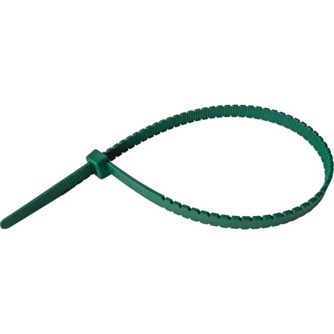 Kabelbinder HUPtwist moosgrün 300x4,6mm werkzeuglos abdrehbar 