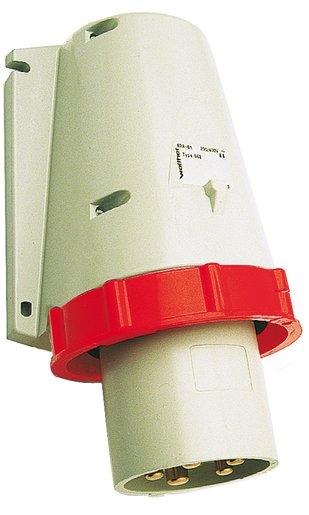 CEE Wandgerätestecker 63A 5P 400V 6h IP67 