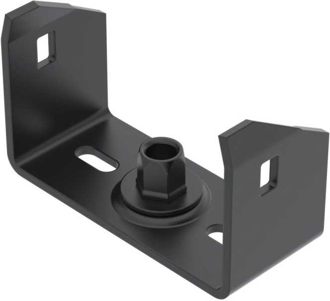 Mittenabhängung für Kabelrinne B100mm Stahl PES135 - Polyester tiefschwarz 